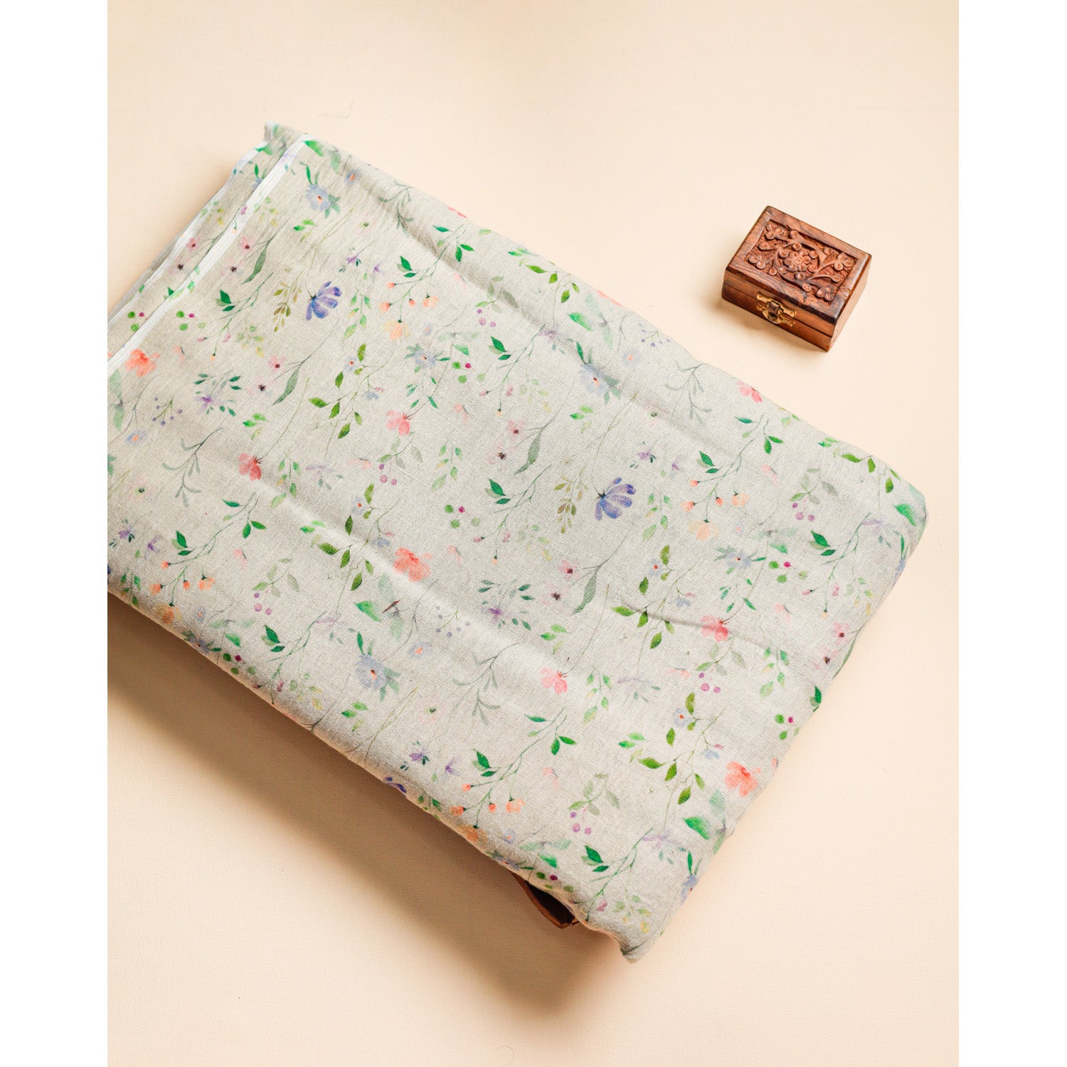 PURE COTTON JUTE DIGITAL PRINTED FABRIC