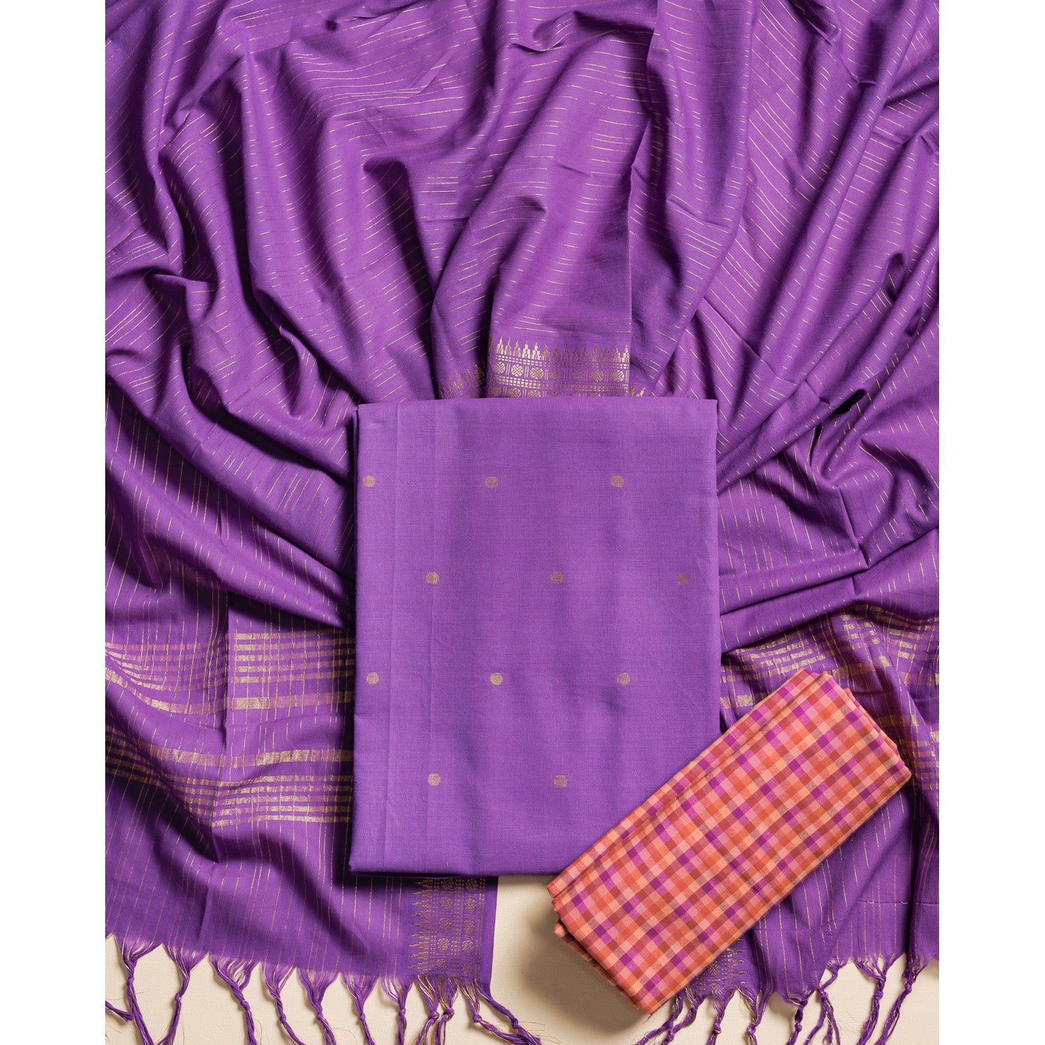 COTTON HANDLOOM SUIT SET