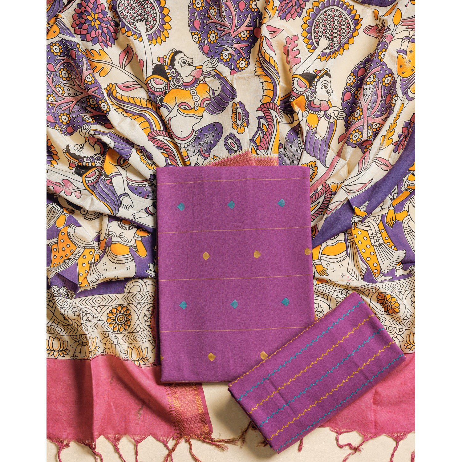 COTTON HANDLOOM SUIT SET