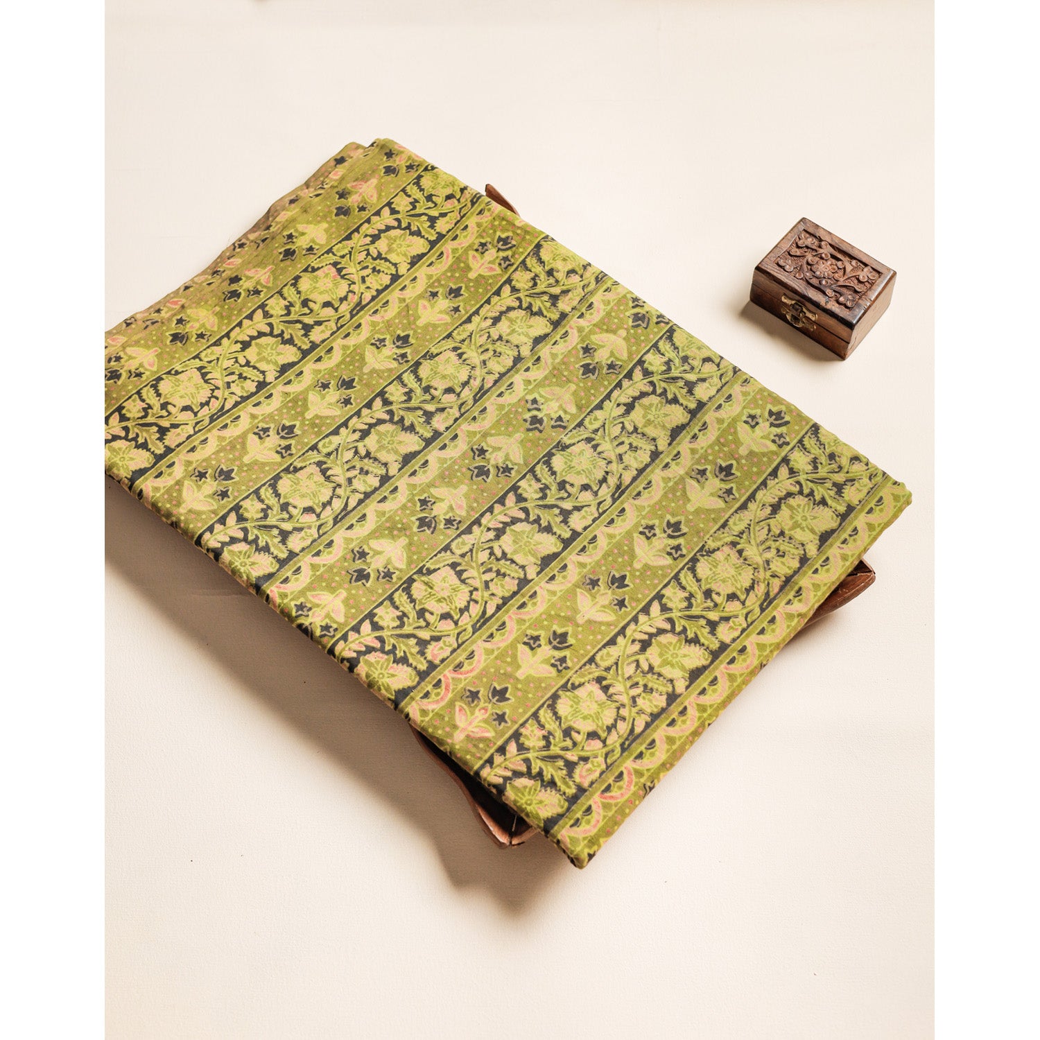 COTTON VANASPATHI BLOCK PRINTED FABRIC