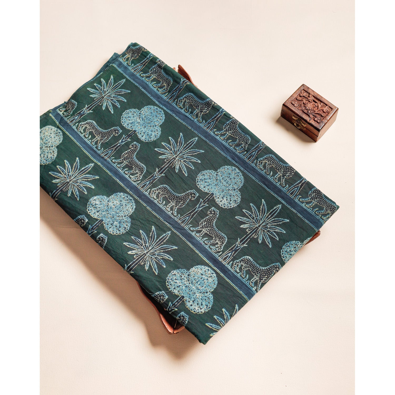 COTTON VANASPATHI BLOCK PRINTED FABRIC