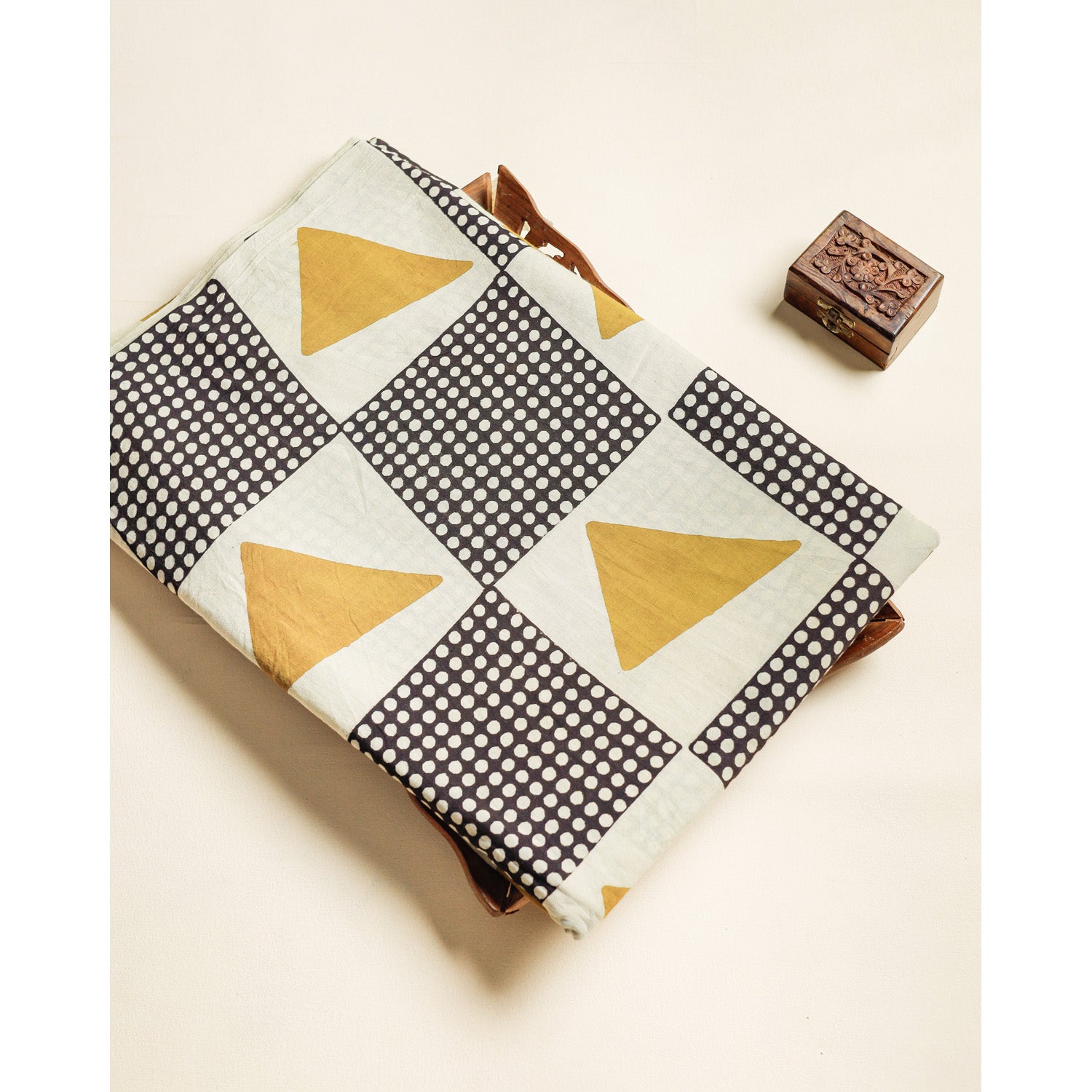 COTTON VANASPATHI BLOCK PRINTED FABRIC