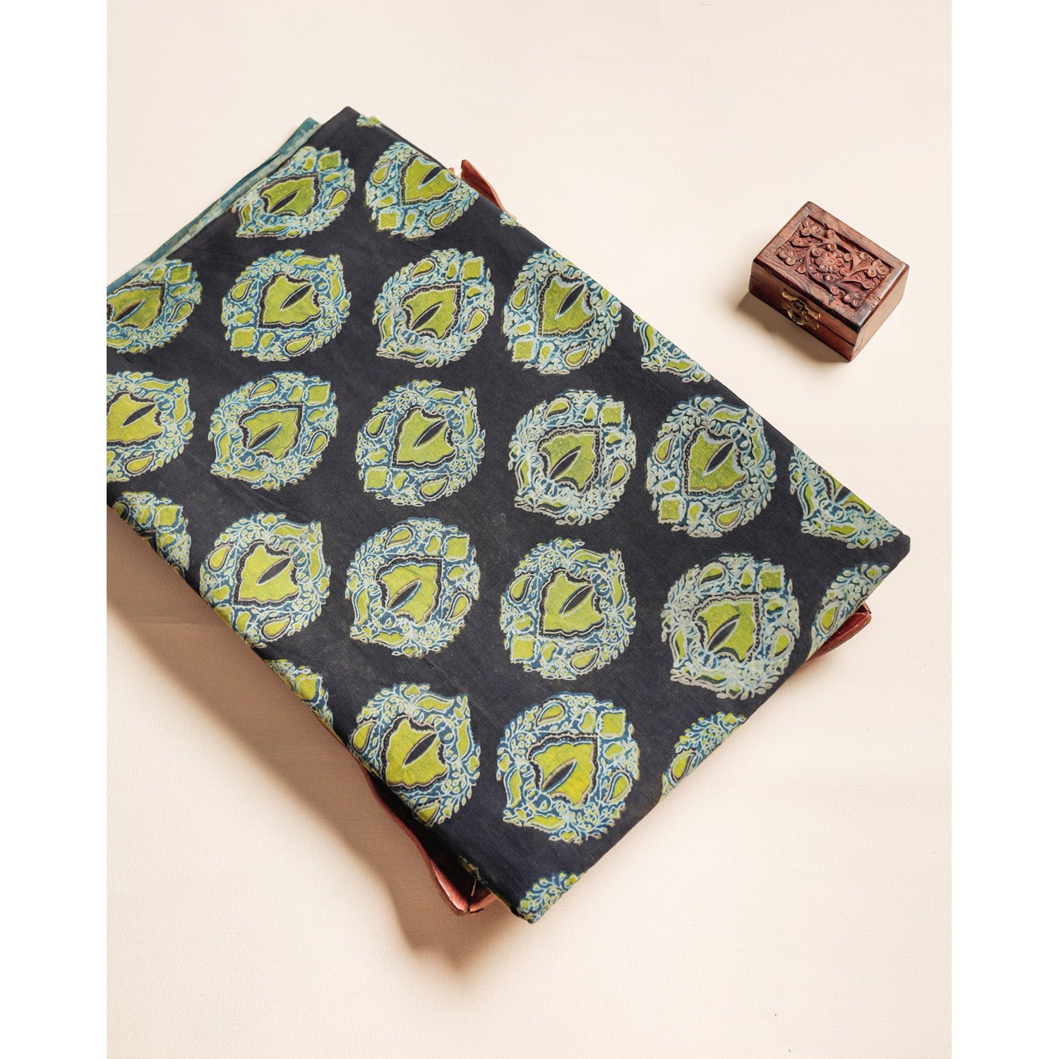 COTTON VANASPATHI BLOCK PRINTED FABRIC