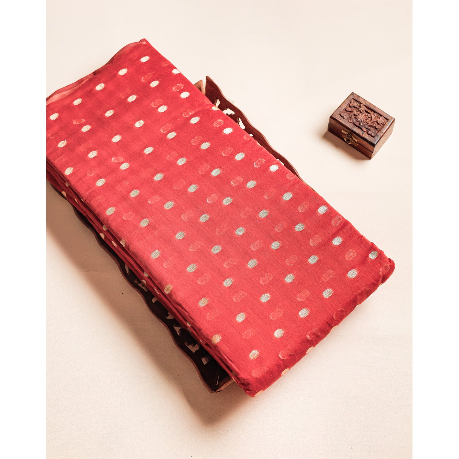 CHANDERI BUTTA WOVEN FABRIC