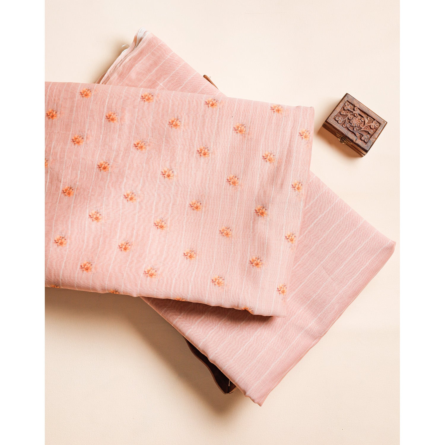 PURE MALAI SILK VOIL PRINTED FABRICS