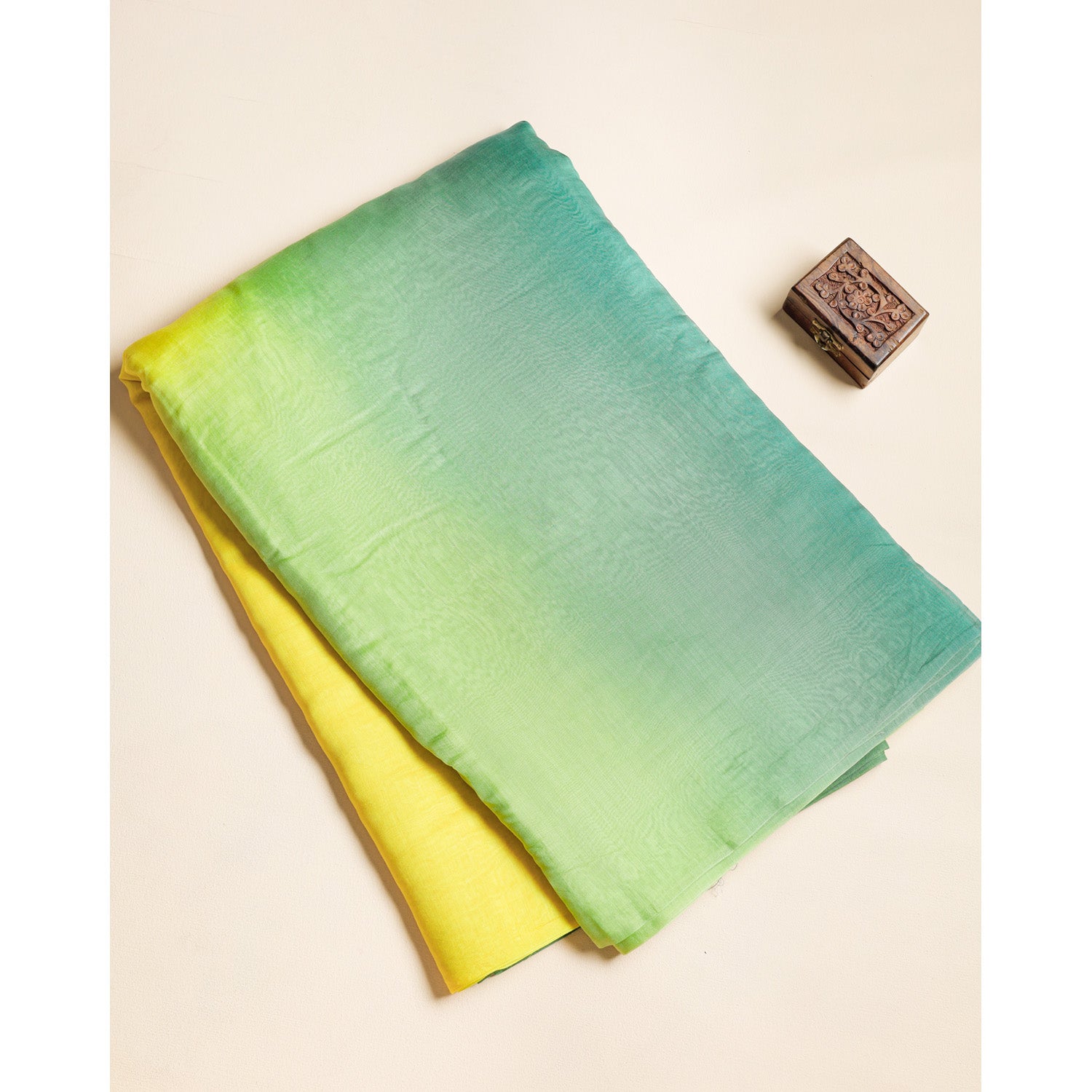 PURE MUL CHANDERI OMBRE FABRIC