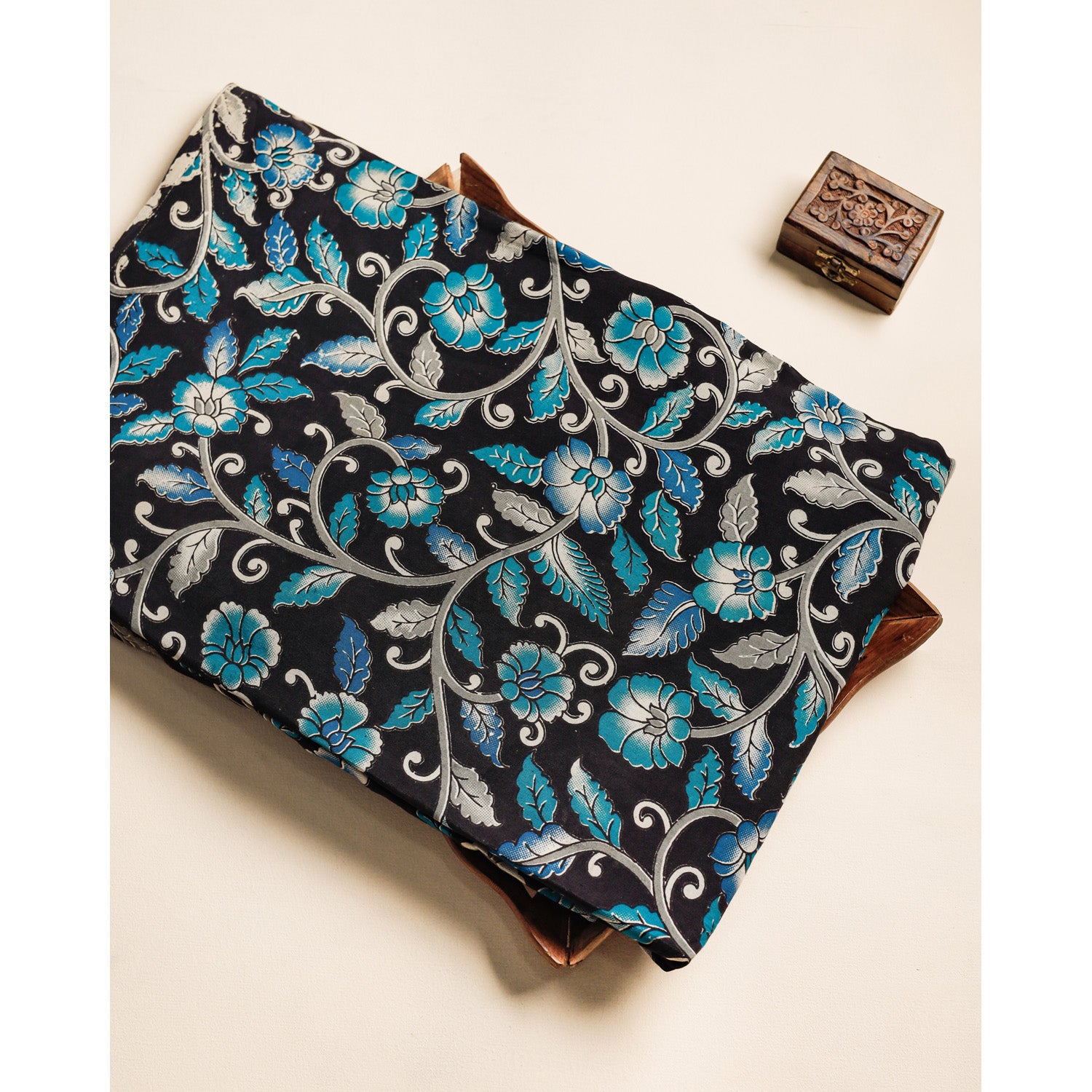 ASSAM SILK KALAMKARI FABRIC