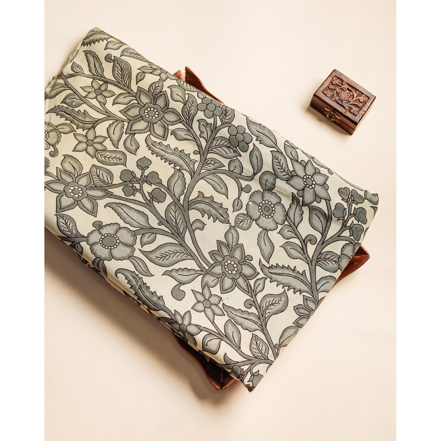 ASSAM SILK KALAMKARI FABRIC