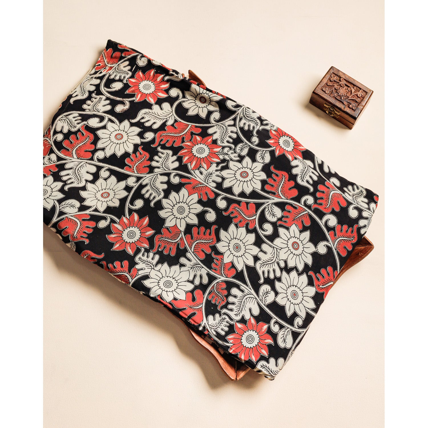 ASSAM SILK KALAMKARI FABRIC