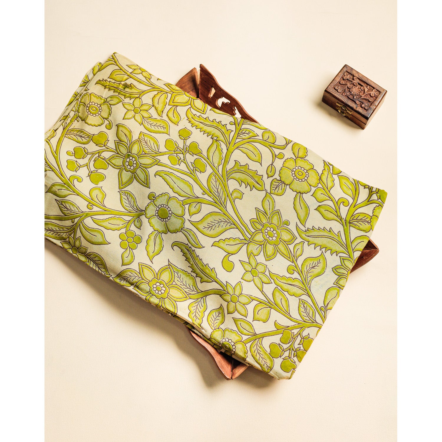 ASSAM SILK KALAMKARI FABRIC