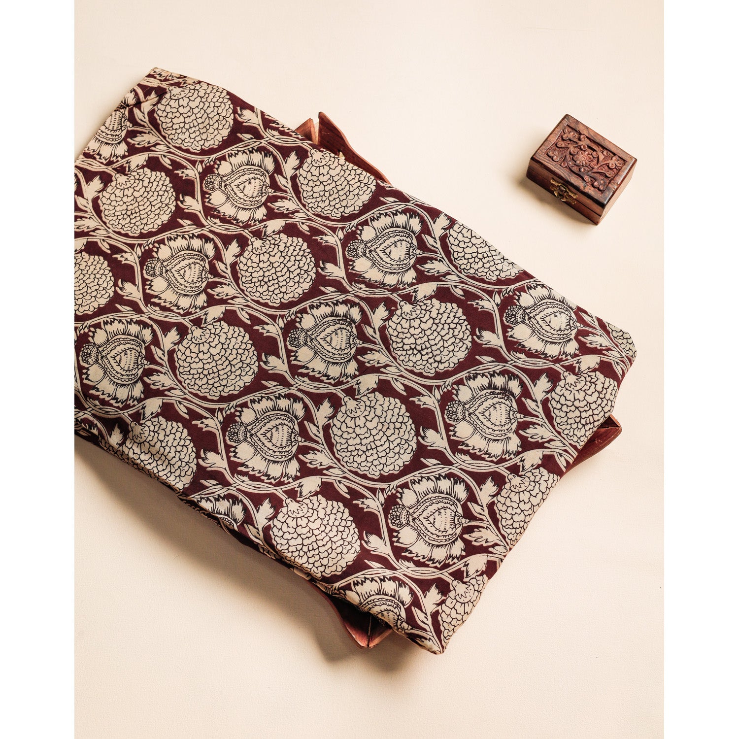 ASSAM SILK KALAMKARI FABRIC