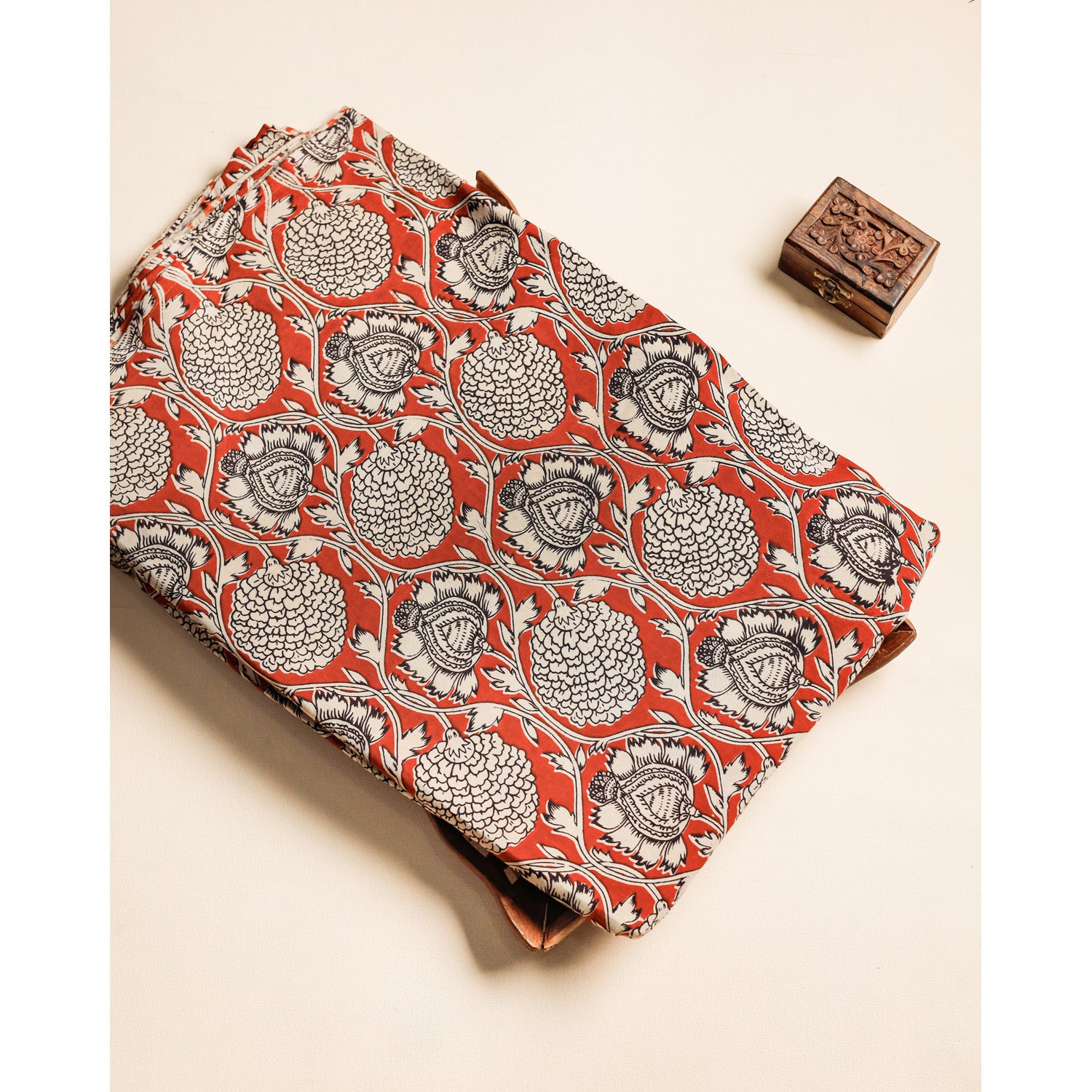 ASSAM SILK KALAMKARI FABRIC