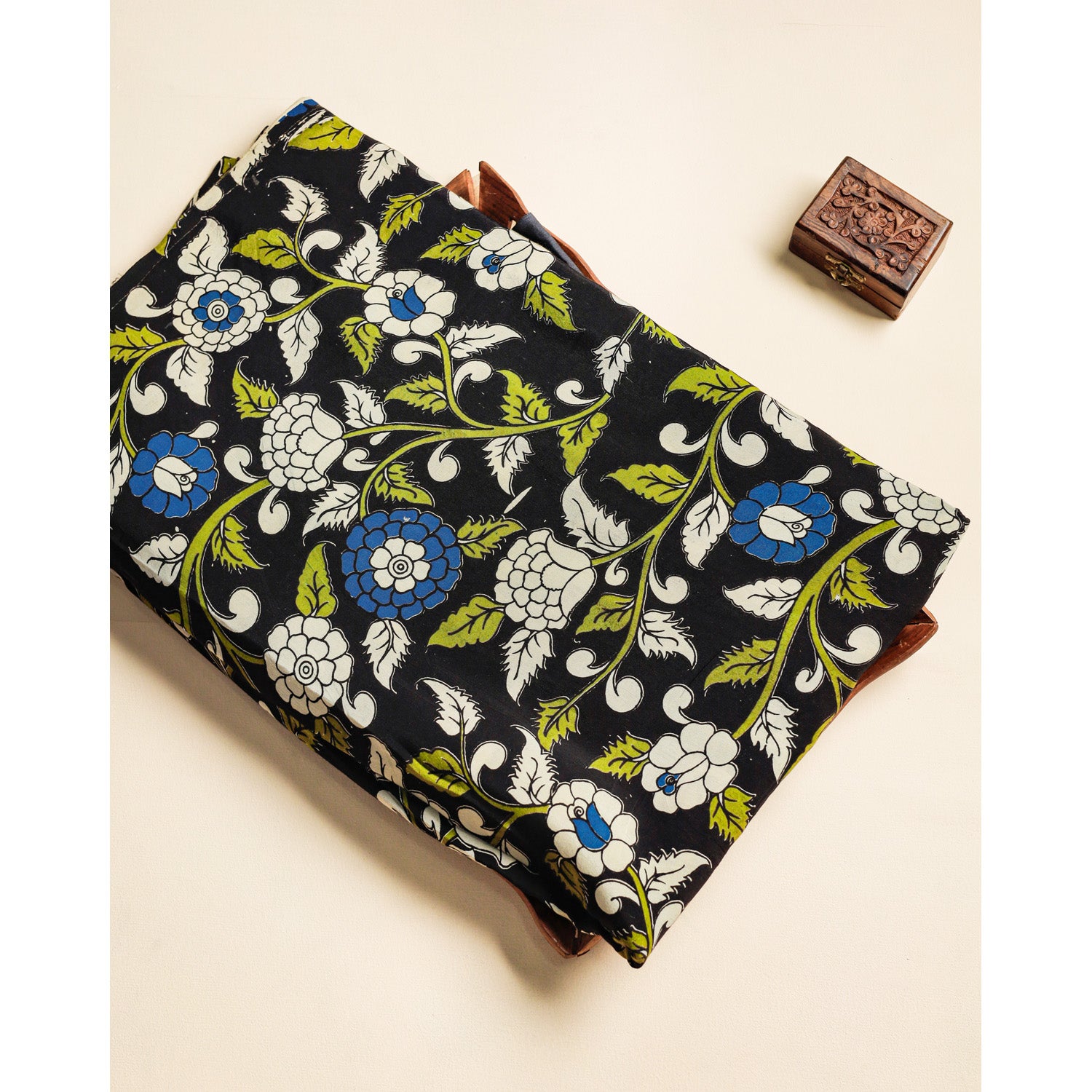 ASSAM SILK KALAMKARI FABRIC