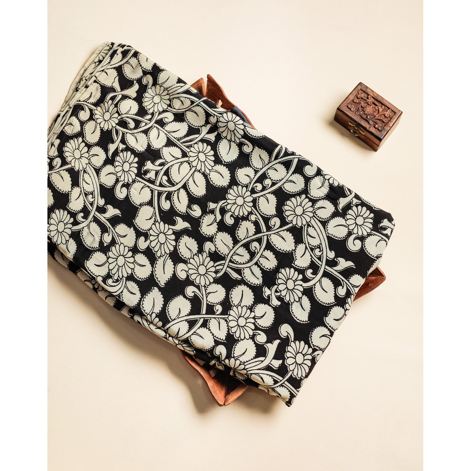 ASSAM SILK KALAMKARI FABRIC