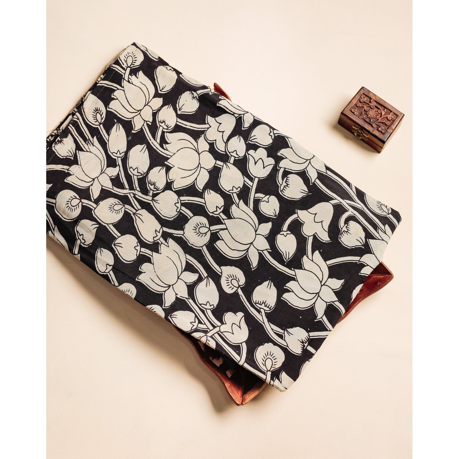 ASSAM SILK KALAMKARI FABRIC