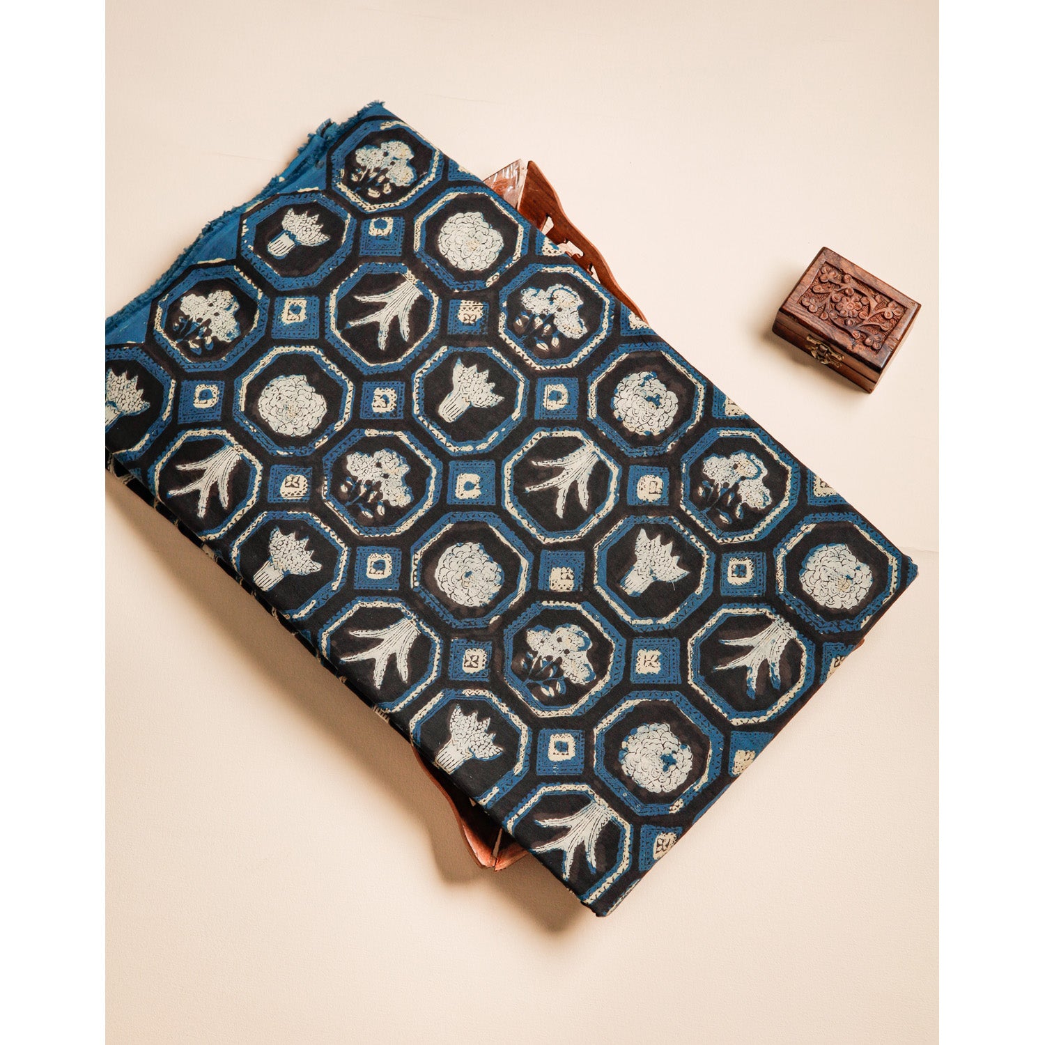 COTTON VANASPATHI BLOCK PRINTED FABRIC
