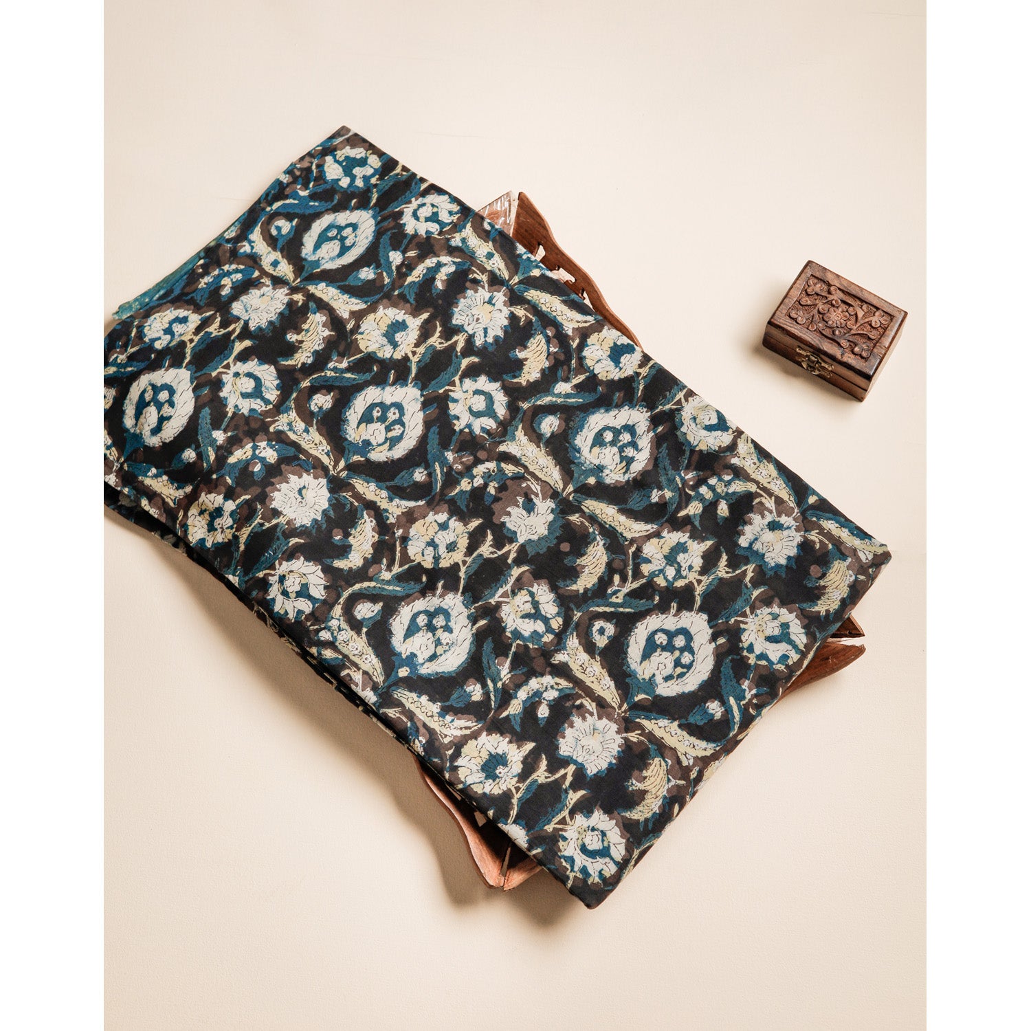 COTTON VANASPATHI BLOCK PRINTED FABRIC