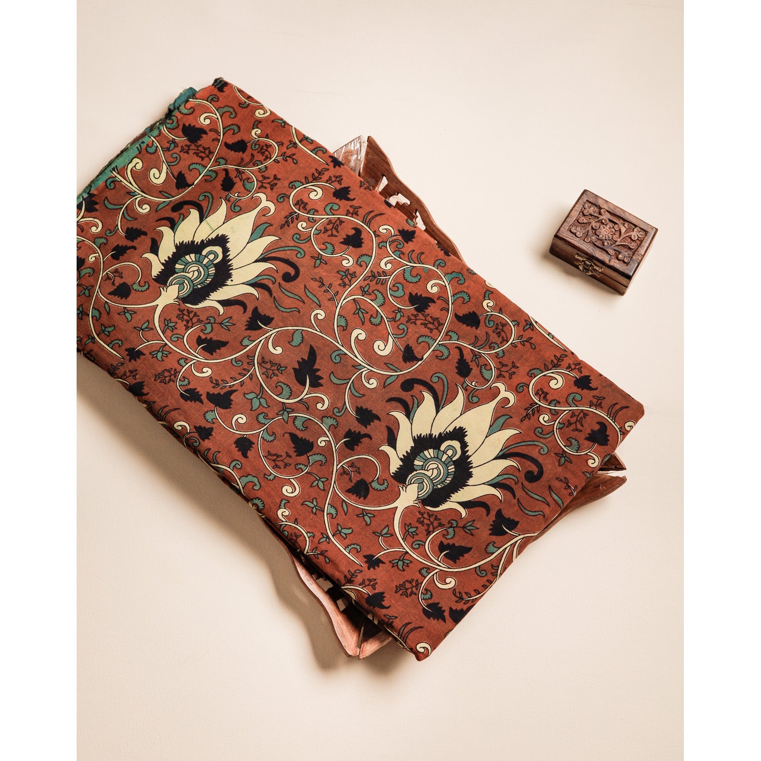 COTTON VANASPATHI BLOCK PRINTED FABRIC
