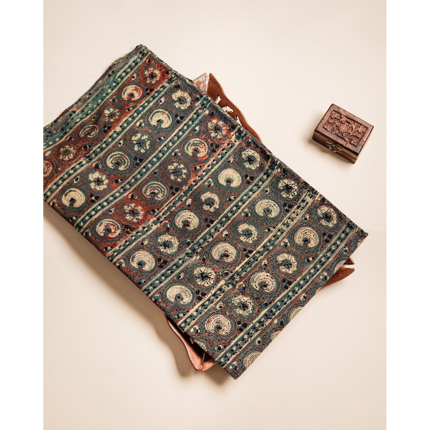 COTTON VANASPATHI BLOCK PRINTED FABRIC
