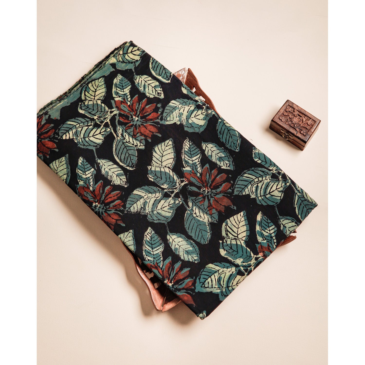 COTTON VANASPATHI BLOCK PRINTED FABRIC