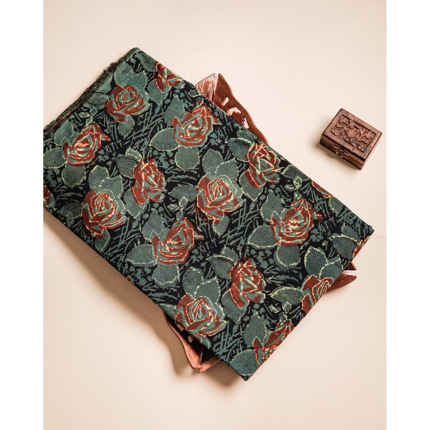 COTTON VANASPATHI BLOCK PRINTED FABRIC