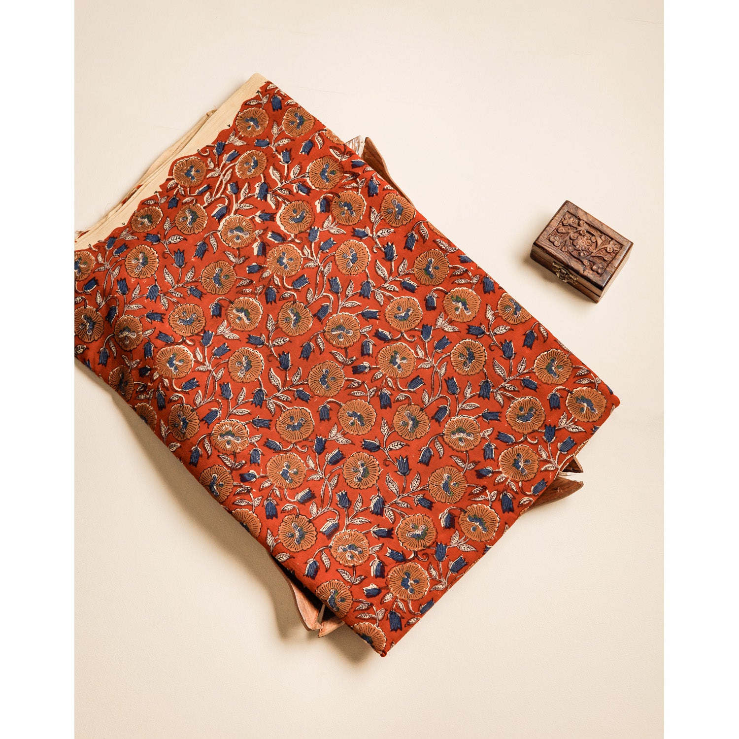 COTTON VANASPATHI BLOCK PRINTED FABRIC