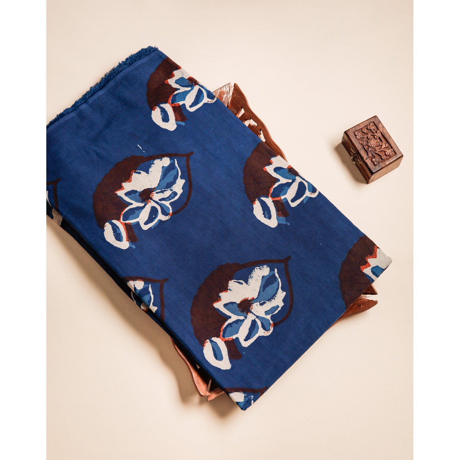 COTTON VANASPATHI BLOCK PRINTED FABRIC