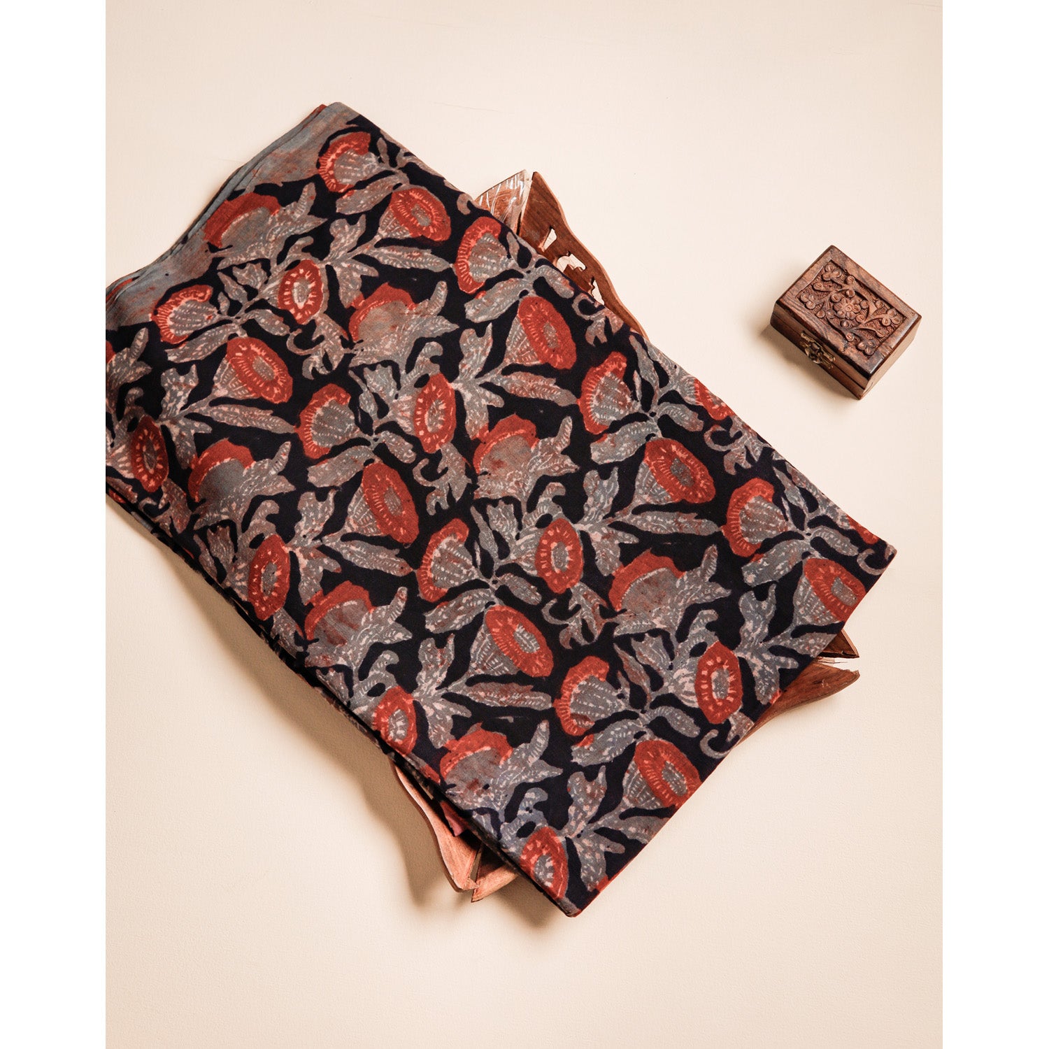 COTTON VANASPATHI BLOCK PRINTED FABRIC