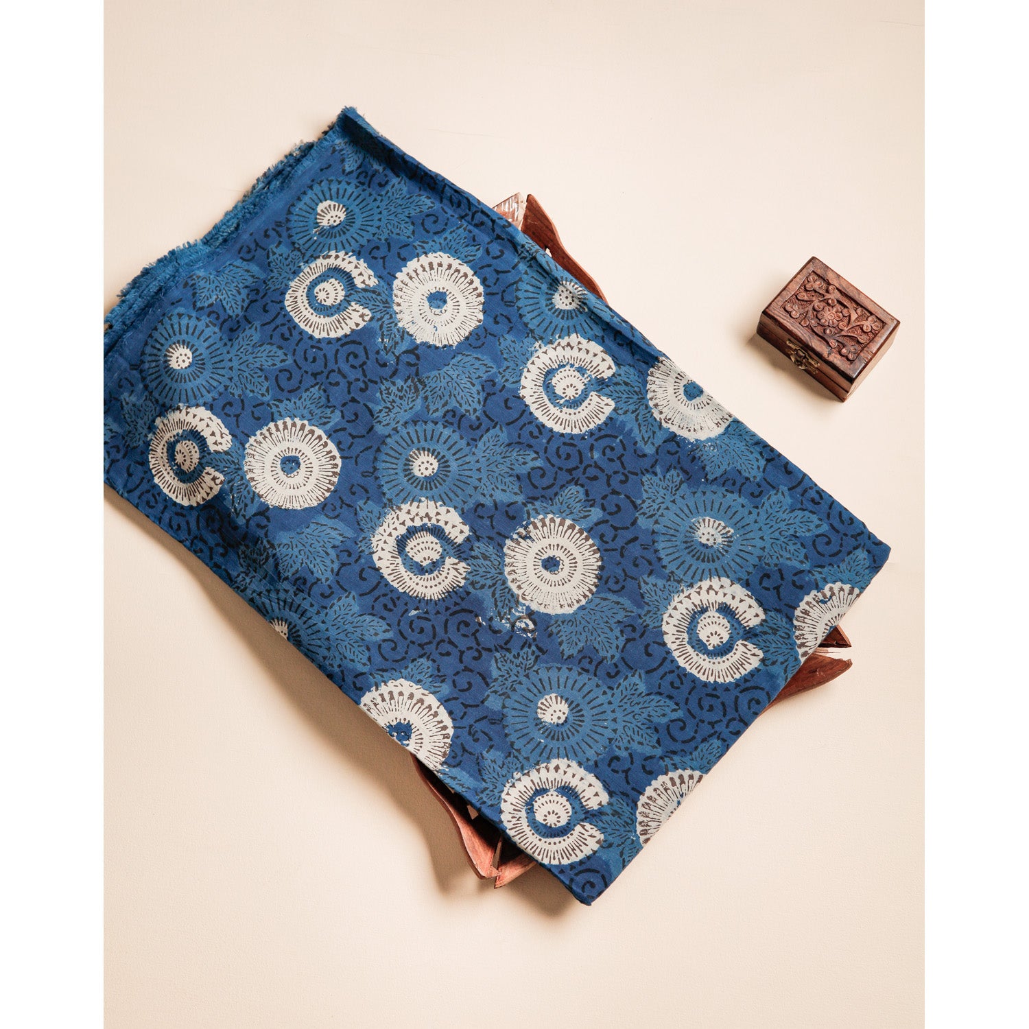 COTTON VANASPATHI BLOCK PRINTED FABRIC