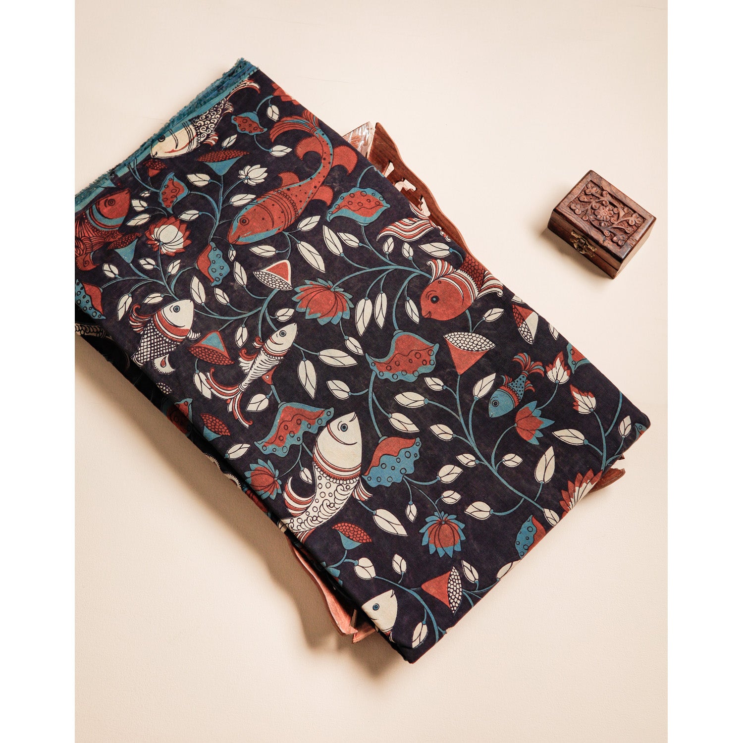 COTTON VANASPATHI BLOCK PRINTED FABRIC