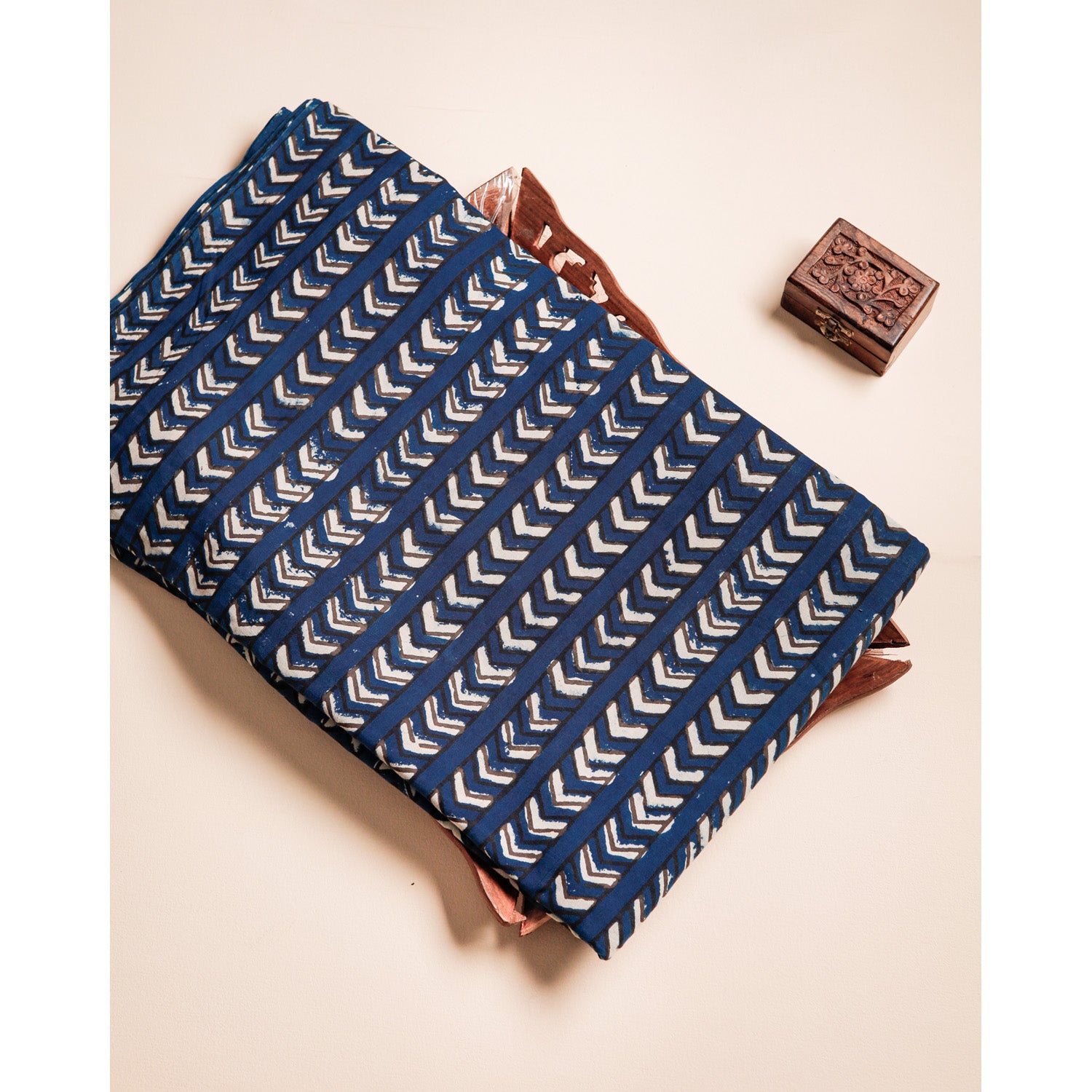 COTTON VANASPATHI BLOCK PRINTED FABRIC