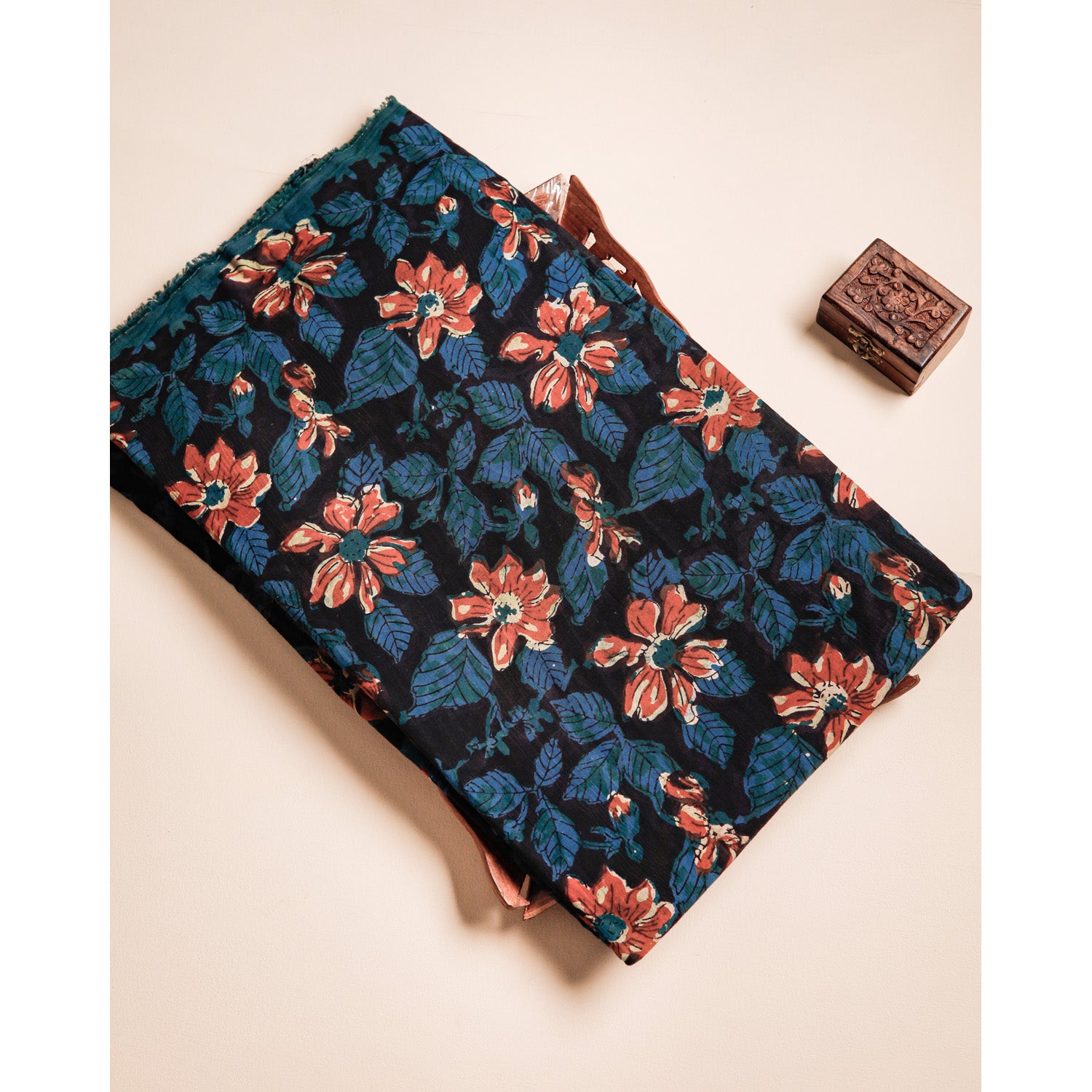 COTTON VANASPATHI BLOCK PRINTED FABRIC