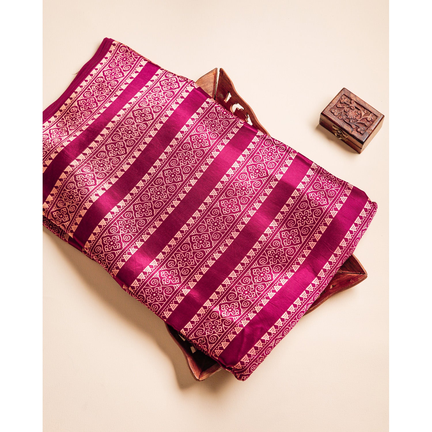 MASHRU SILK PRINTED FABRIC