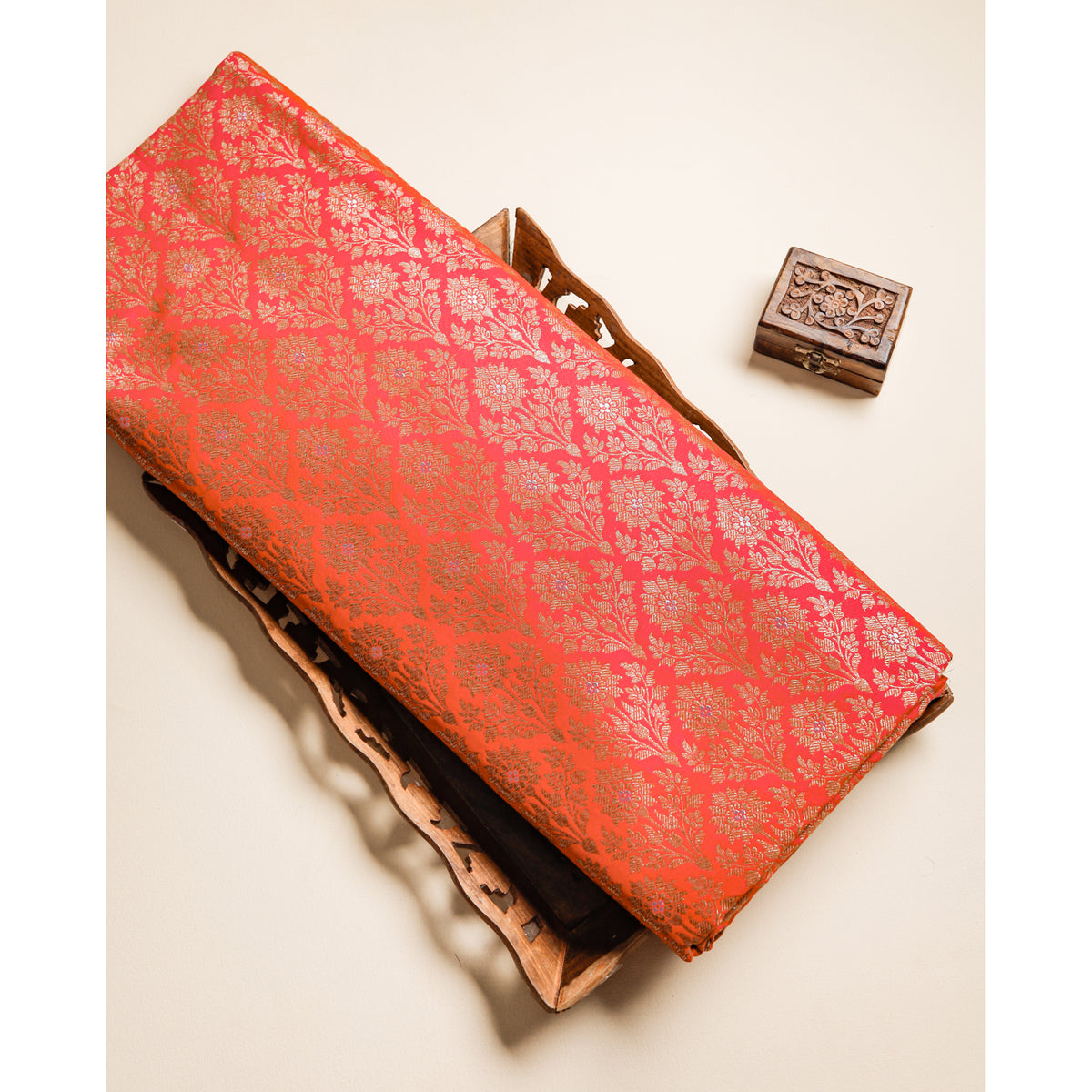 PURE BANARASI BROCADE SILK FABRIC