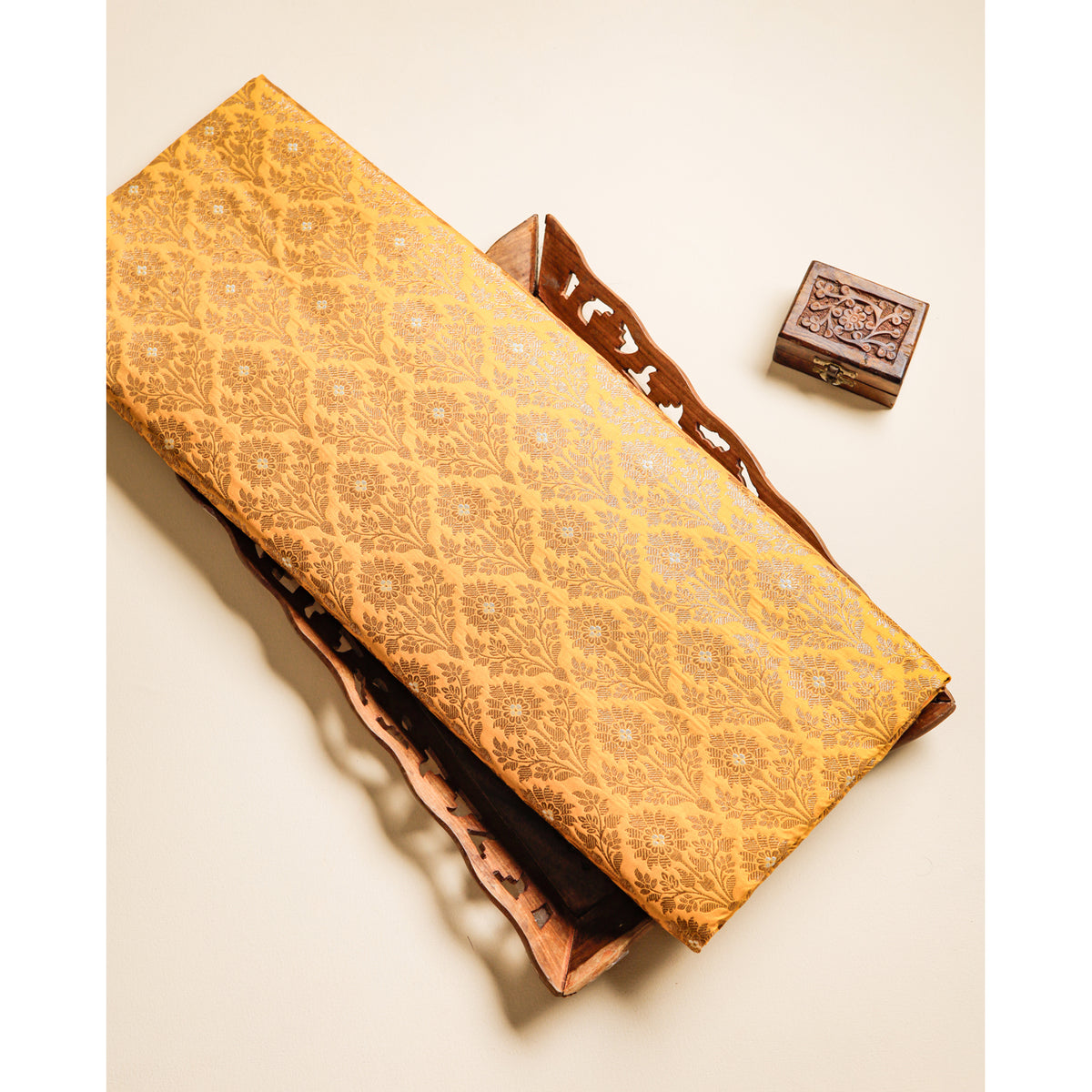 PURE BANARASI BROCADE SILK FABRIC