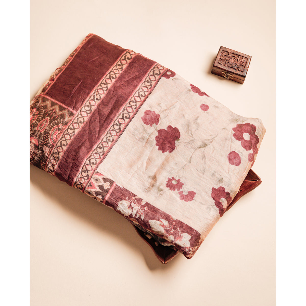 MOGRA CHANDERI PRINTED FABRIC