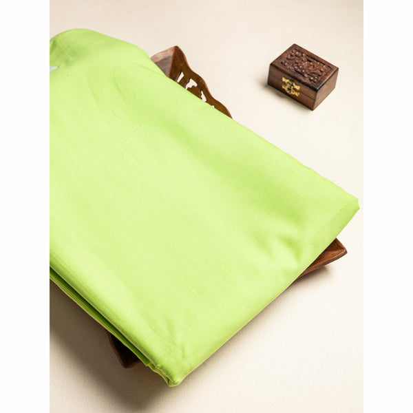 LIGHT GREEN BANANA FIBER SOFT COTTON FABRIC