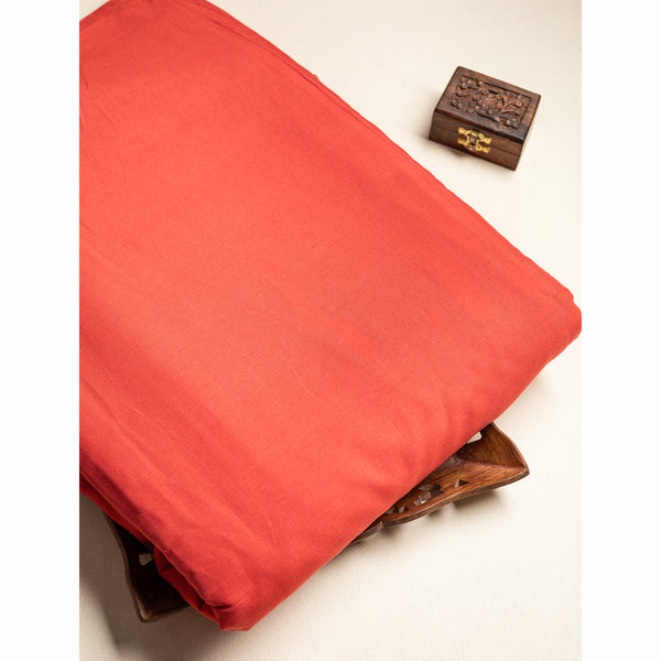 DARK PEACH BANANA FIBER SOFT COTTON FABRIC