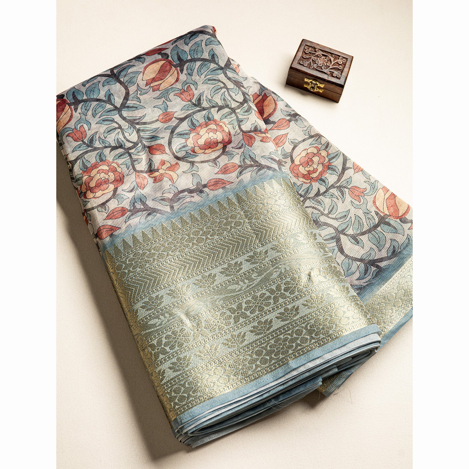 TISSUE TEMPLE BORDER FABRIC