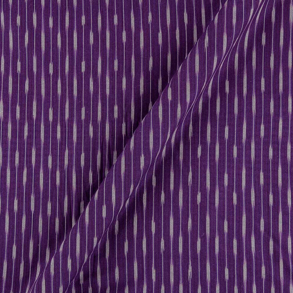 Buy Cotton Ikat Dark Purple Colour Washed Fabric Online S9150A13