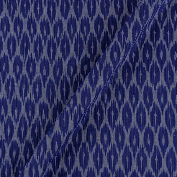 Buy Cotton Ikat Dark Blue Colour Washed Fabric Online S9150AB16