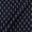 Cotton Ikat Midnight Blue X Black Cross Tone 43 Inches Width Washed Fabric