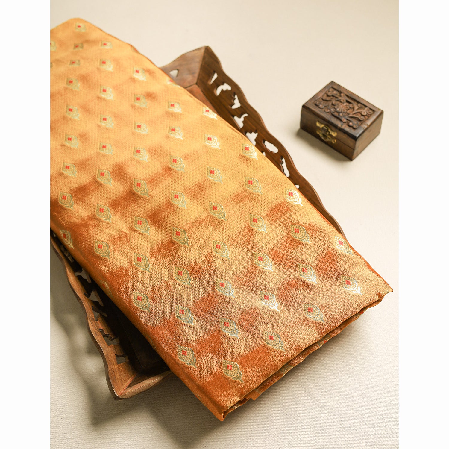 PURE HANDLOOM KATAN SILK FABRIC