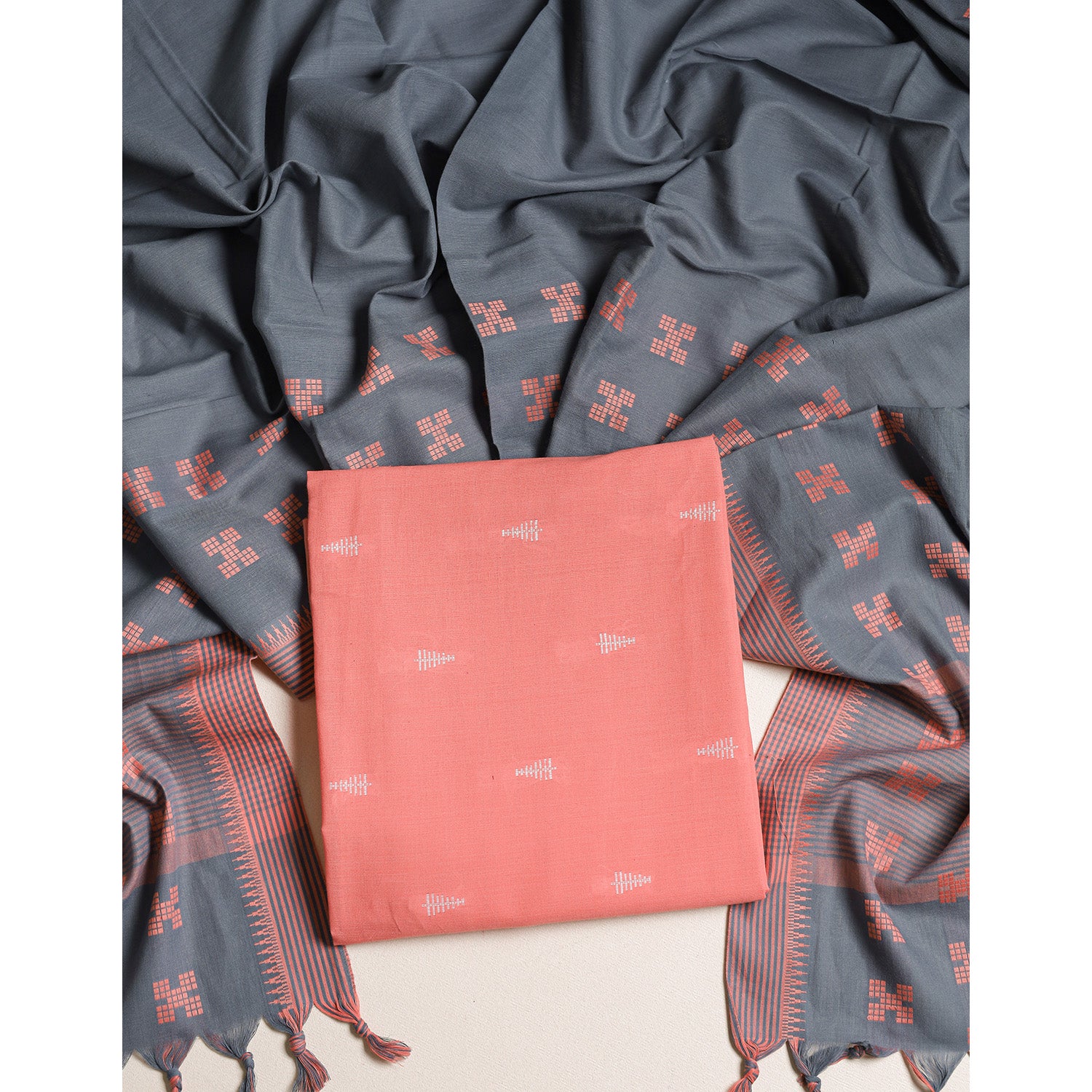 COTTON 2 PIECE SUIT SET