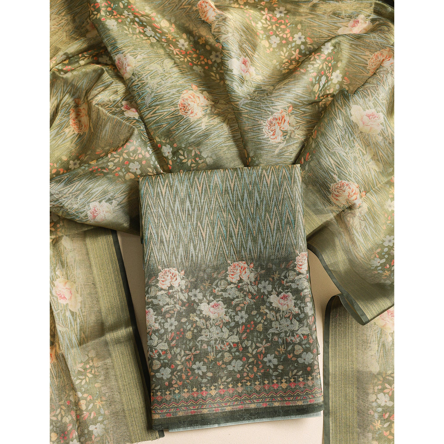 TISSUE 2 PIECE SUIT SET