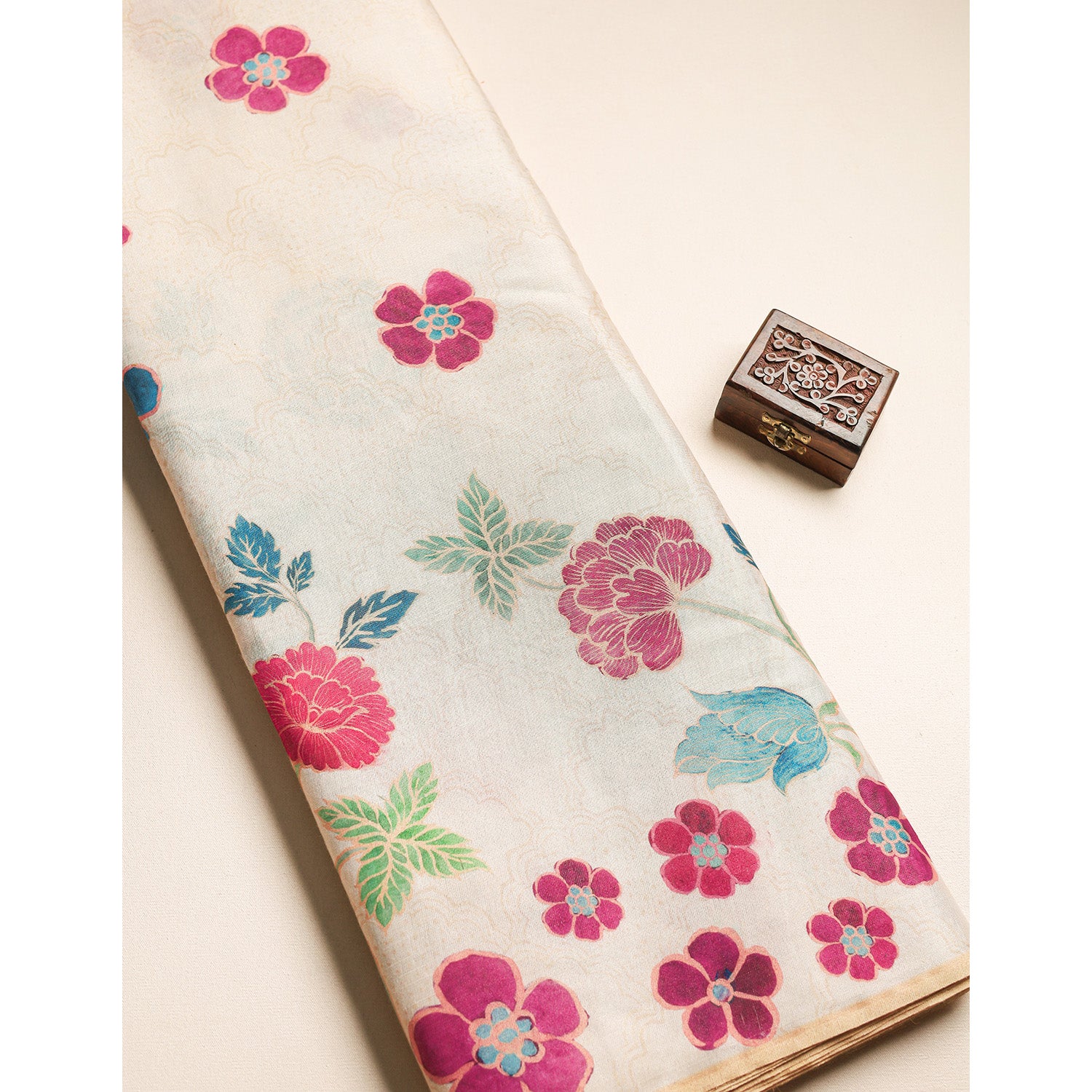 TISSUE SILK PRINTED FABRIC