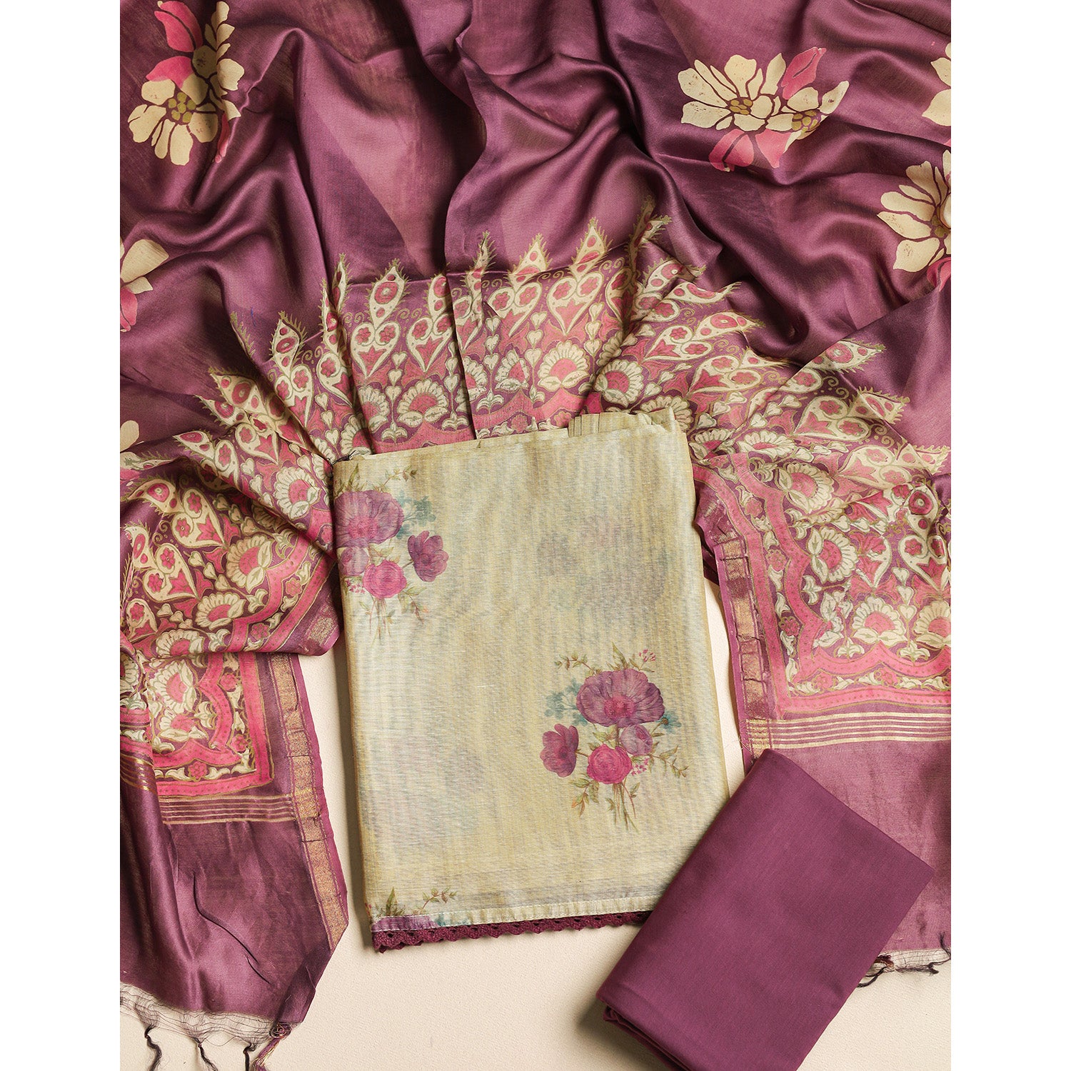 PARAG CHANDERI SILK SUIT SET