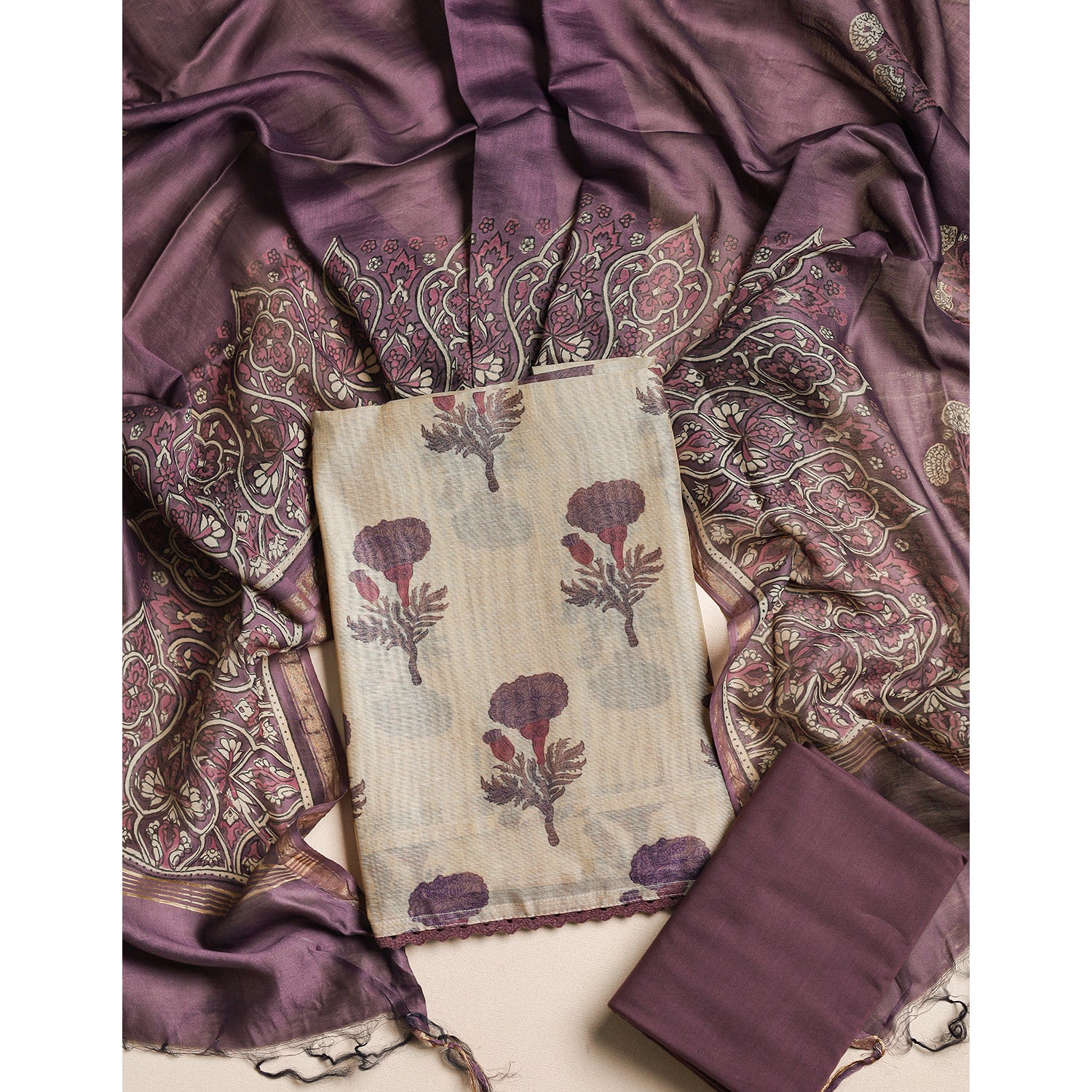 PARAG CHANDERI SILK SUIT SET