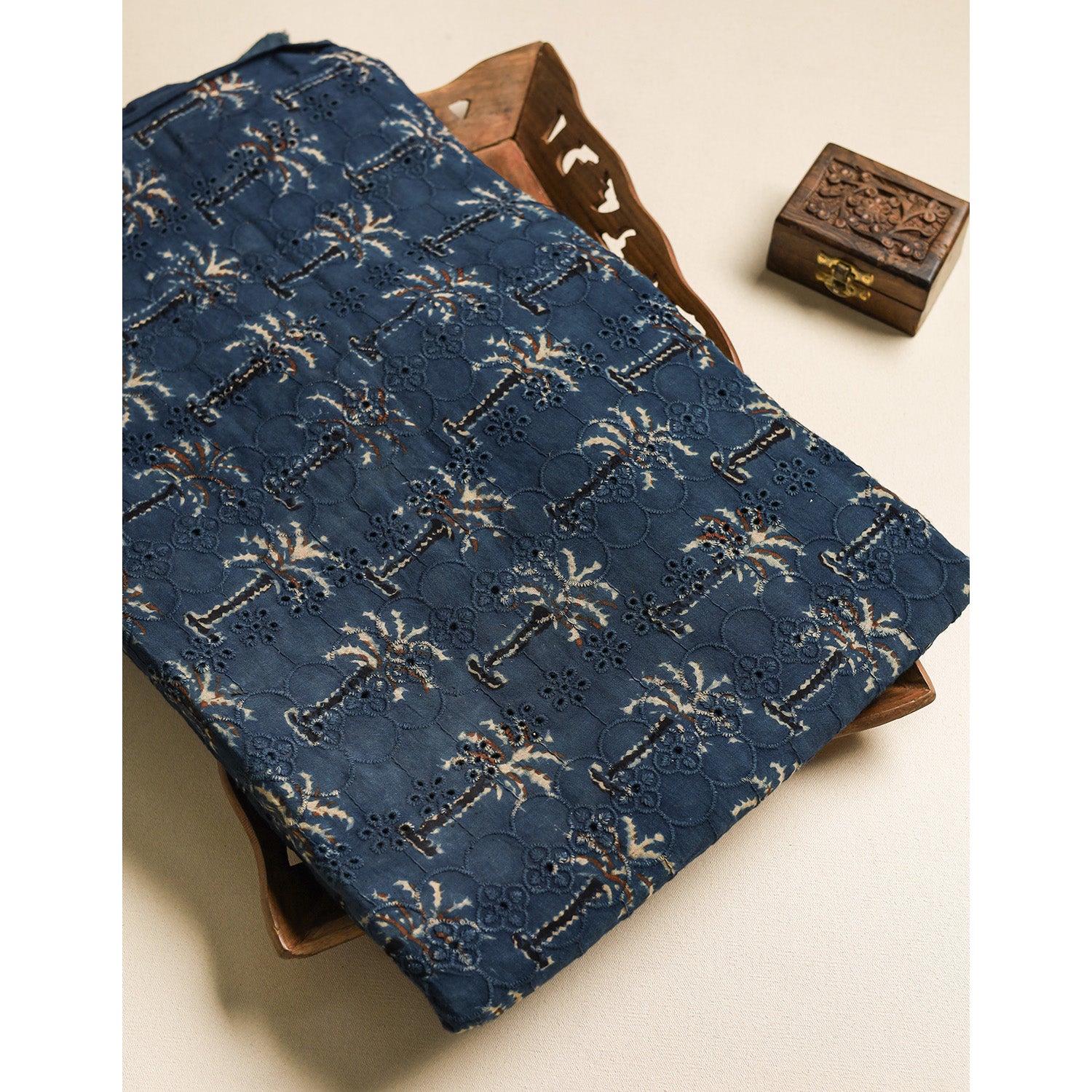 Pure Ajrakh Cotton Hakoba Fabric