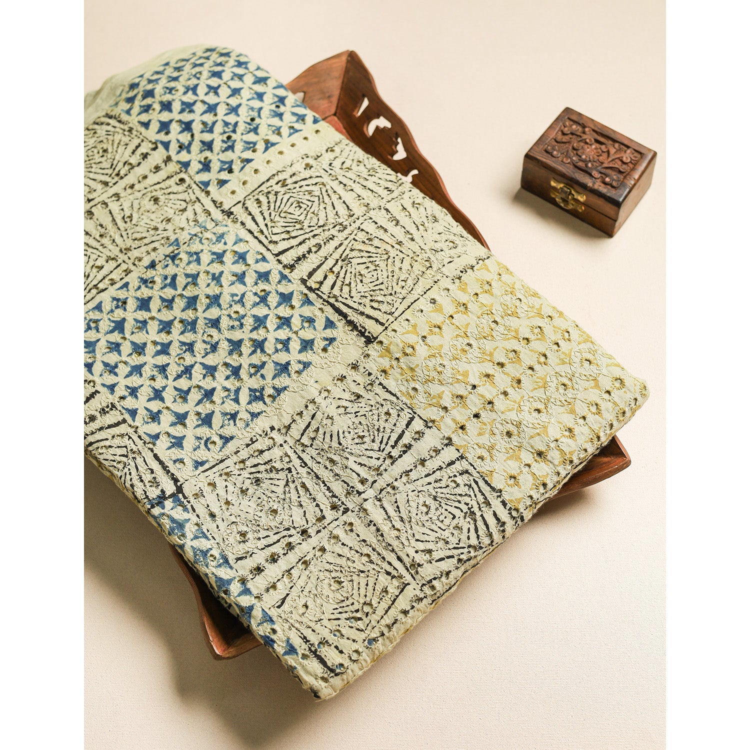 Pure Ajrakh Cotton Hakoba Fabric